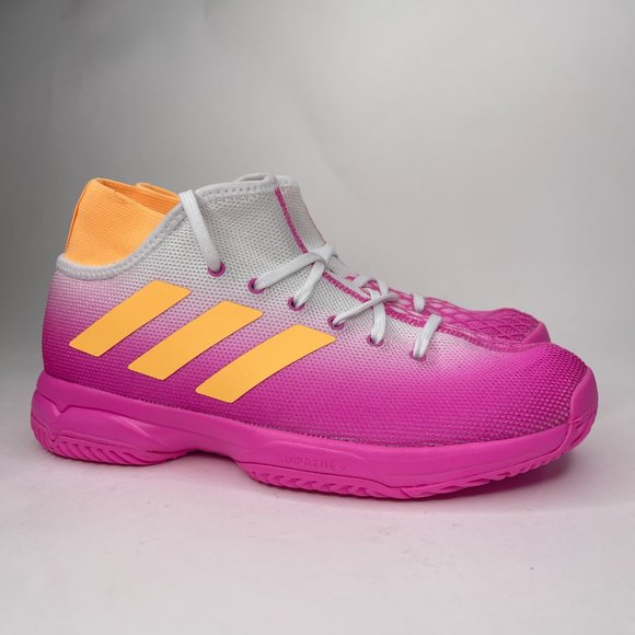 Adidas Phenom Jr Screaming Pink and Acid Orange Tennis Shoes 1,4.5,and 5  FX1487
